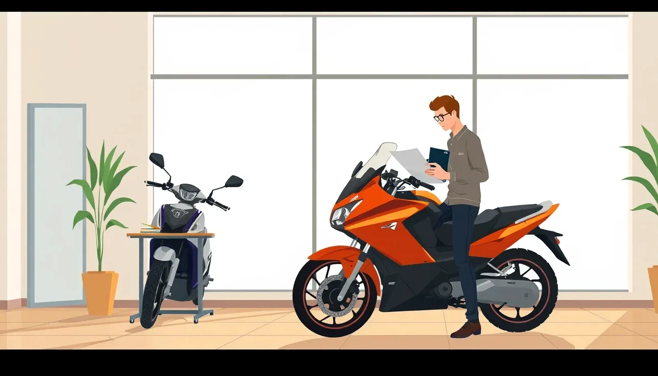 Vyplnený protokol o nehode položený na sedadle motocykla vedľa prilby