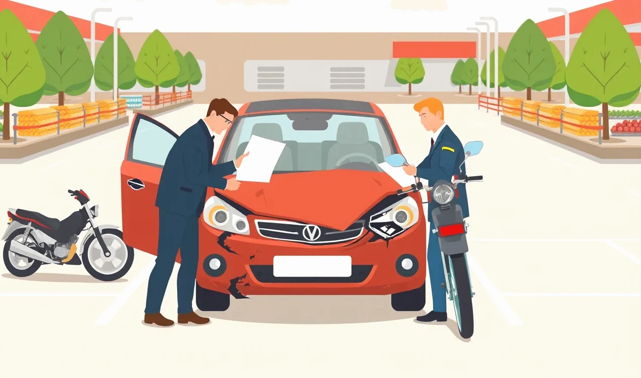 Pohľad na prasklinu na čelnom skle automobilu spôsobenú odleteným kamienkom na ceste