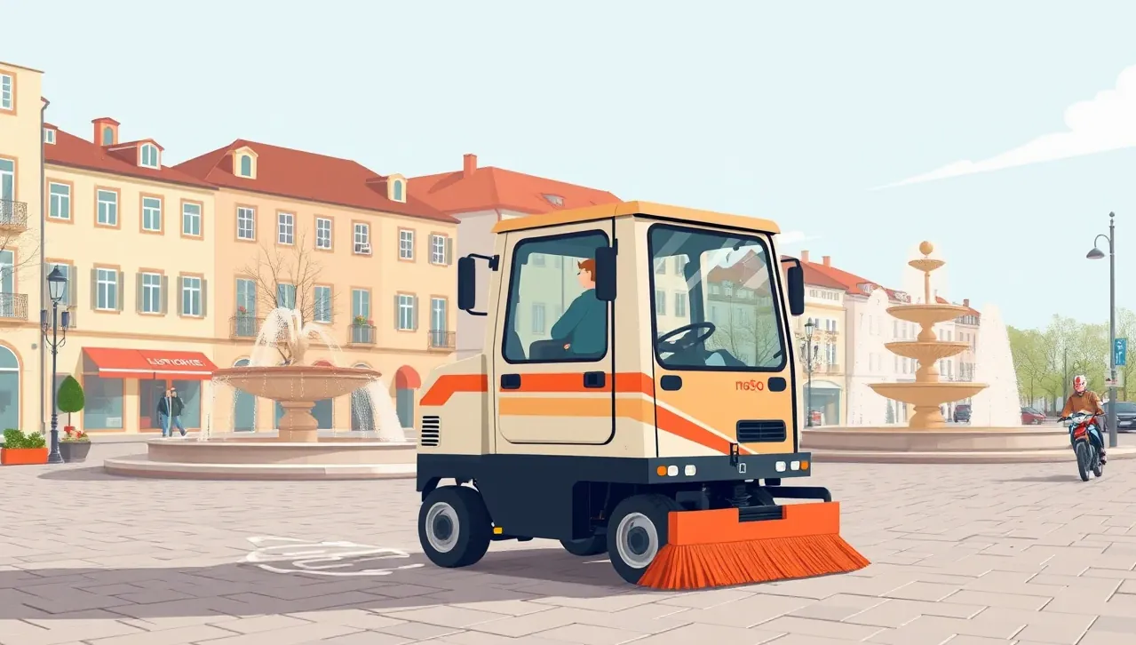 Smetiarske auto manipulujúce s kontajnerom v obytnej zóne