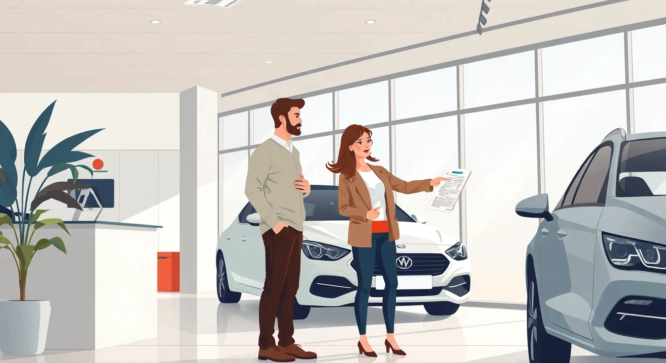 Nový automobil vystavený v predajni pripravený na prevzatie zákazníkom