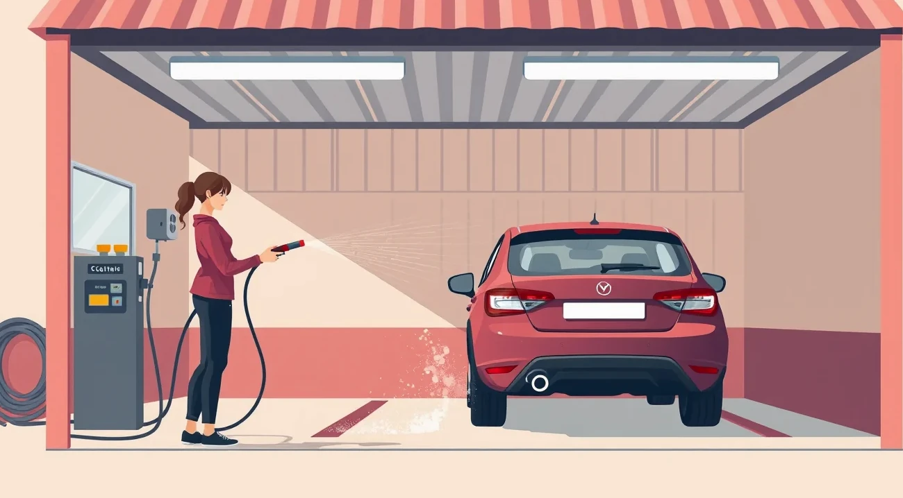 Detail poškriabaného laku na blatníku osobného automobilu po návšteve autoumyvárne