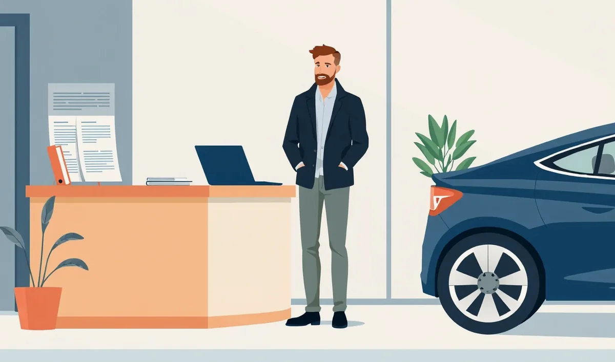 Zložka s poistnými zmluvami, faktúrou za auto a splátkovým kalendárom