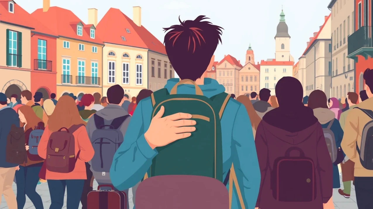 Cestujúci na letisku pri prepážke reklamácií stratenej batožiny