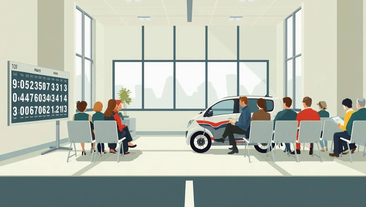 Naloženie osobného automobilu na odťahový príves pred cestou na Slovensko