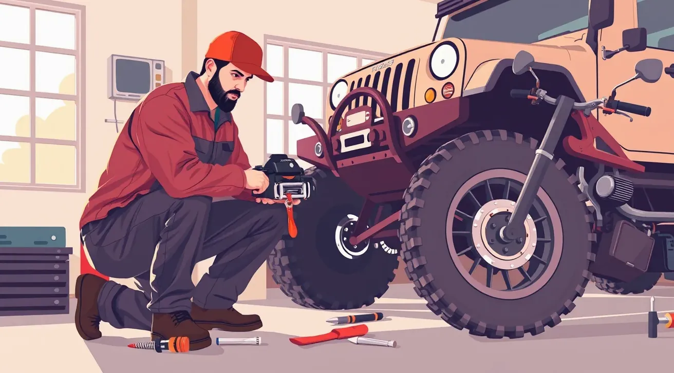 Pohľad na motorový priestor terénneho vozidla s vysokým výkonom