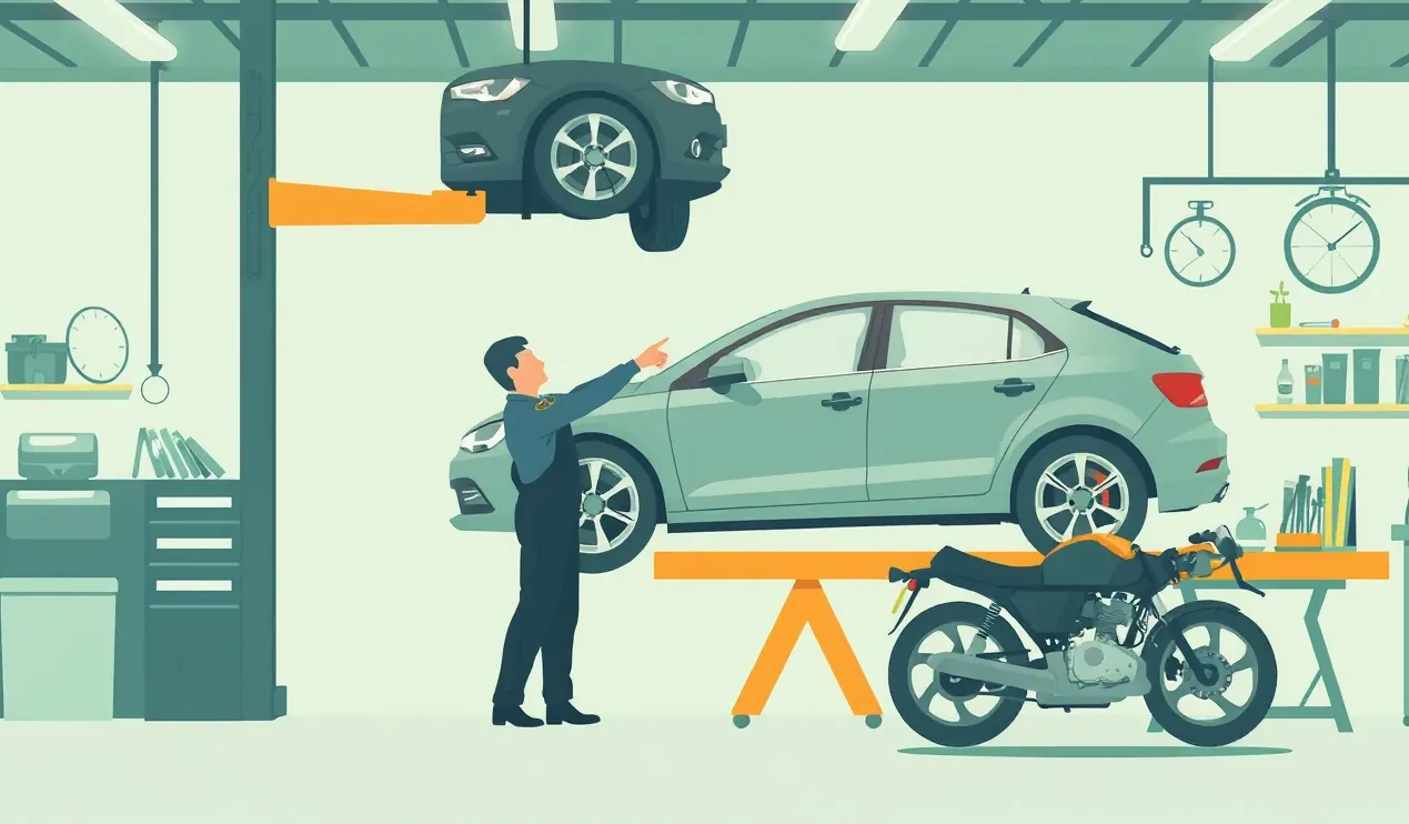 Obhliadka poškodenia zavesenia kolesa a podvozka vozidla v autoservise