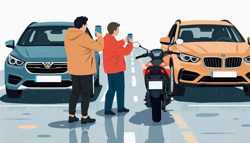 Starší muž kontroluje poistnú zmluvu na auto pri stole