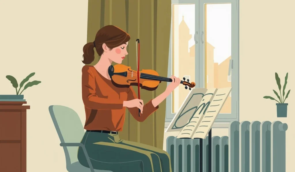 Hudobník ukladá violončelo v tvrdom puzdre do batožinového priestoru dodávky